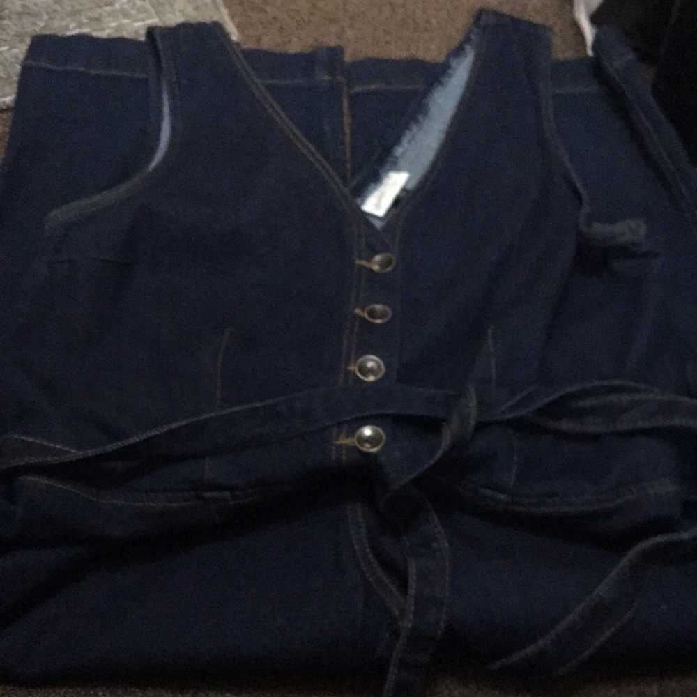 Denim jumpsuit sz: XL